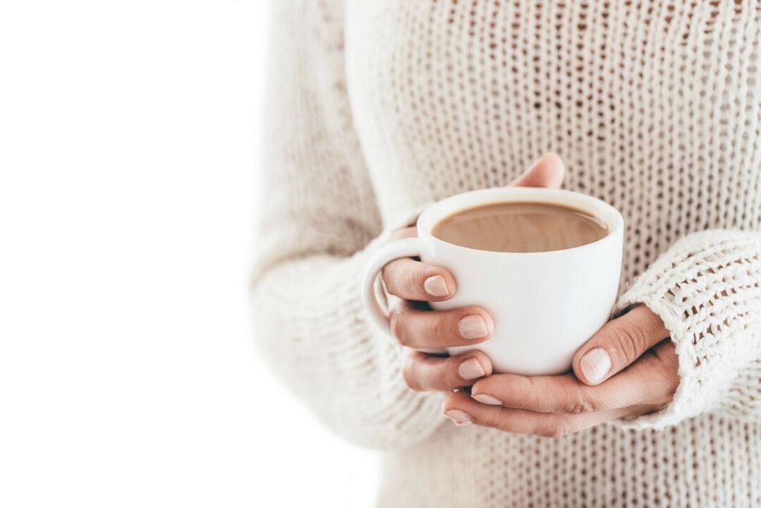 Cup with keto coffee for weight loss