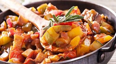 Gulash vegetables for gout